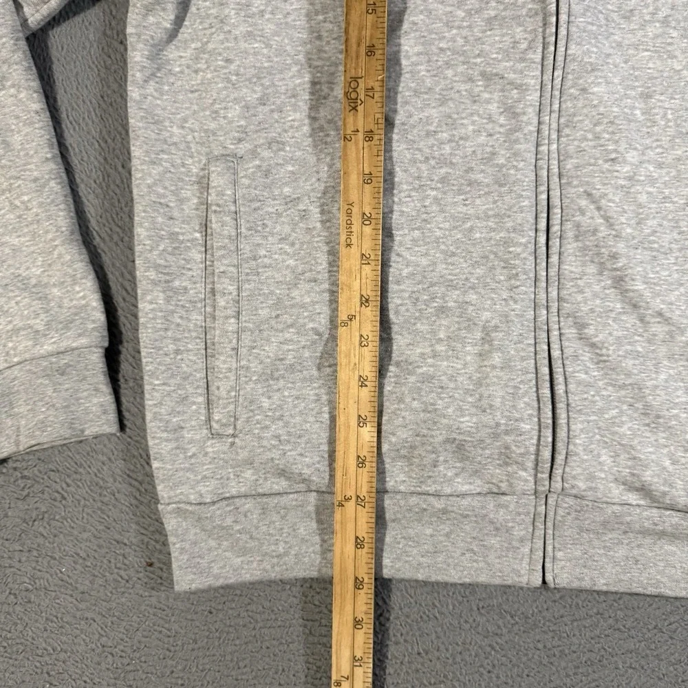 Adidas‎ Men's Full Zip Crew Sweatshirt Size Large Gray